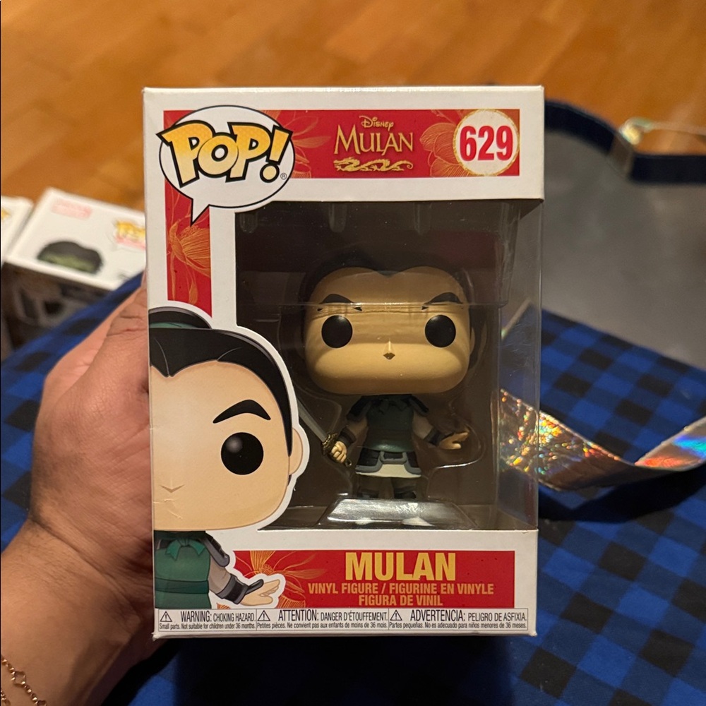 Funko Pop Disney Mulan Figure with Green and Black Outfit